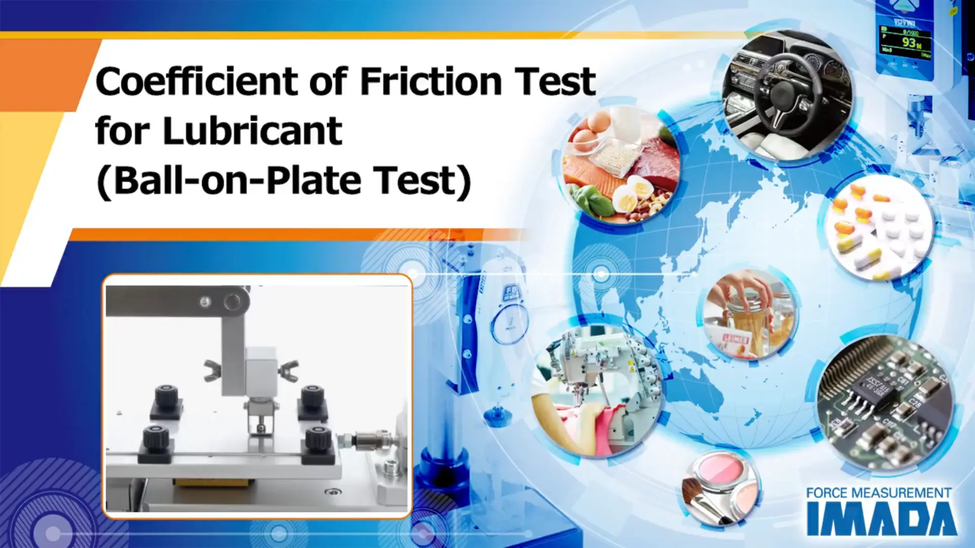 Coefficient of Friction Test for Lubricant (Ball-on-Plate Test)